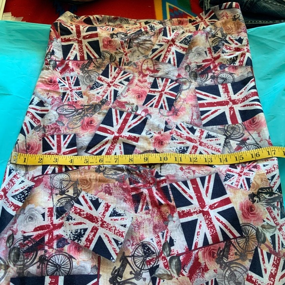 NWOT TWIGGY LONDON Union Jack Print Strapless Pencil Dress - Picture 8 of 11